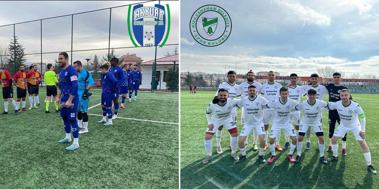 Ankara Birinci Amatör Ligde bitime haftalar kala rekabet arttı: Kızılcahamam Belediyespor, Akyurt Belediyespor kayıpsız