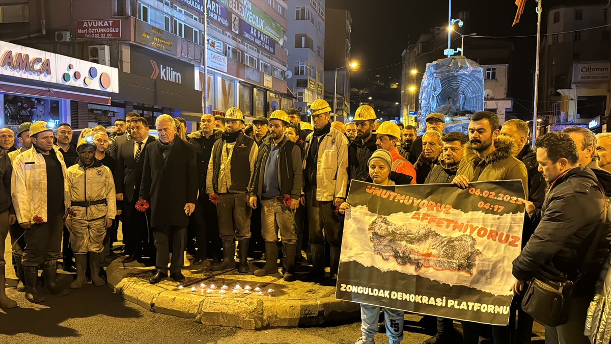 Zonguldaklı madenciler, 6 Şubat'ı unutmadı