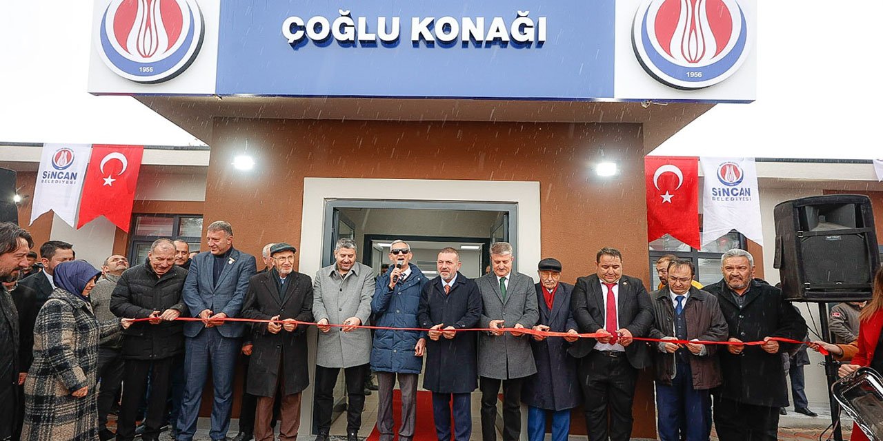 Sincan Belediyesi Çoğlu Konağı'nın açılış törenini gerçekleştirdi