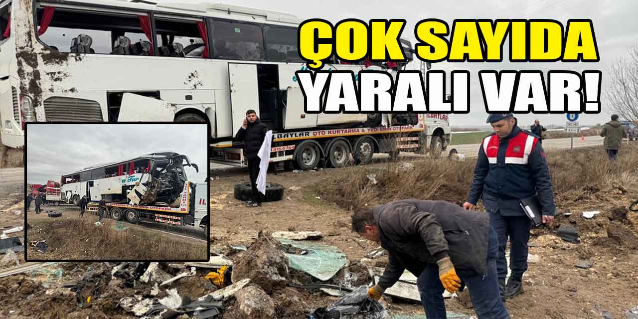 Yozgat'ta otobüs devrildi: 2 ölü, 17 yaralı