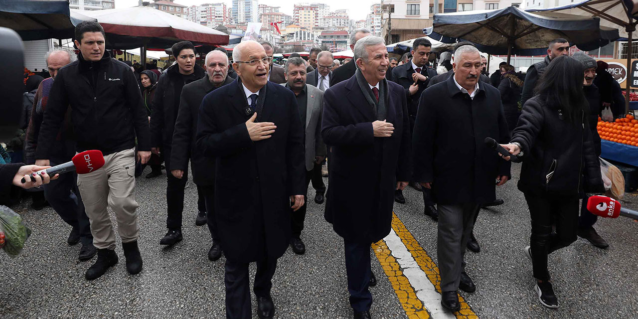Fethi Yaşar Şentepe Pazar Yeri esnafını ziyaret etti