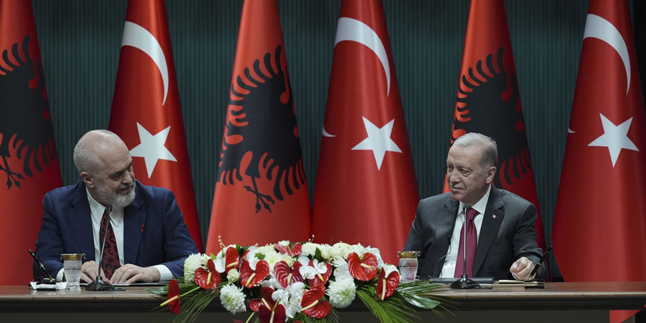 Cumhurbaşkanı Erdoğan ve Arnavutluk Başbakanı Rama, ortak basın toplantısı düzenledi