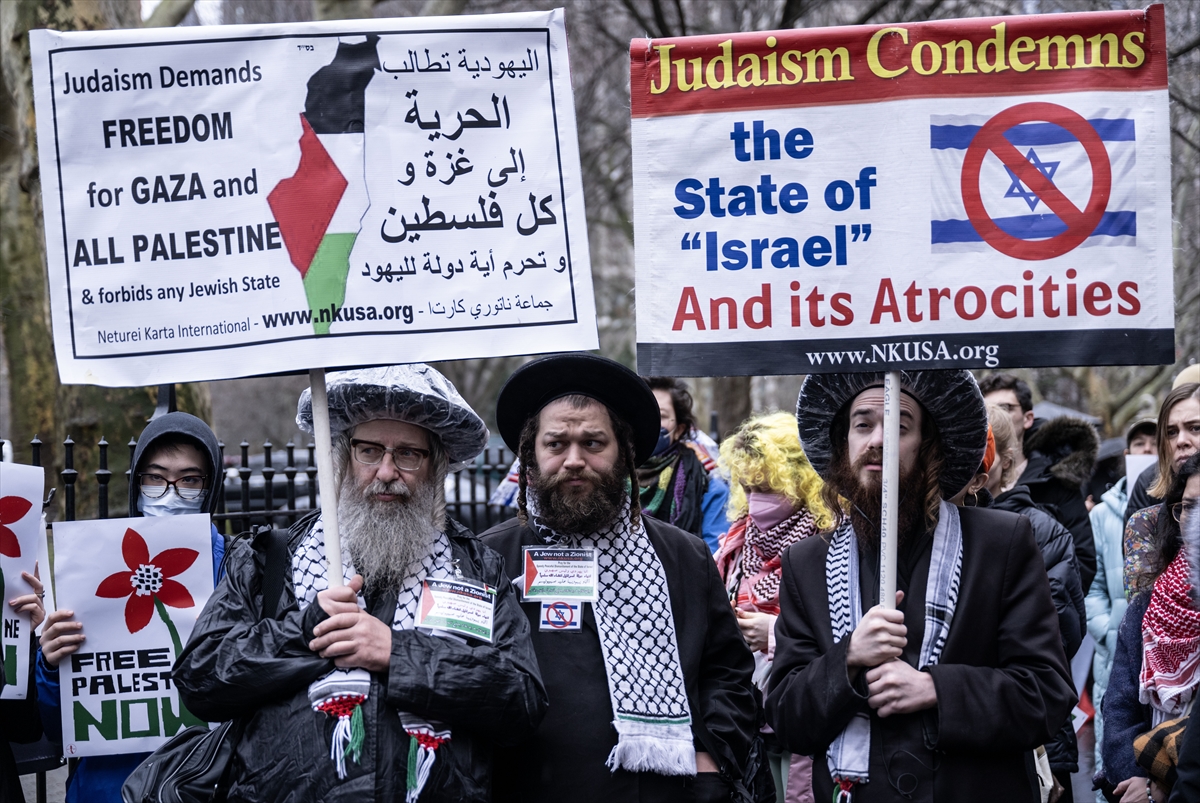 New York'ta Filistin için 24 saat sürecek miting