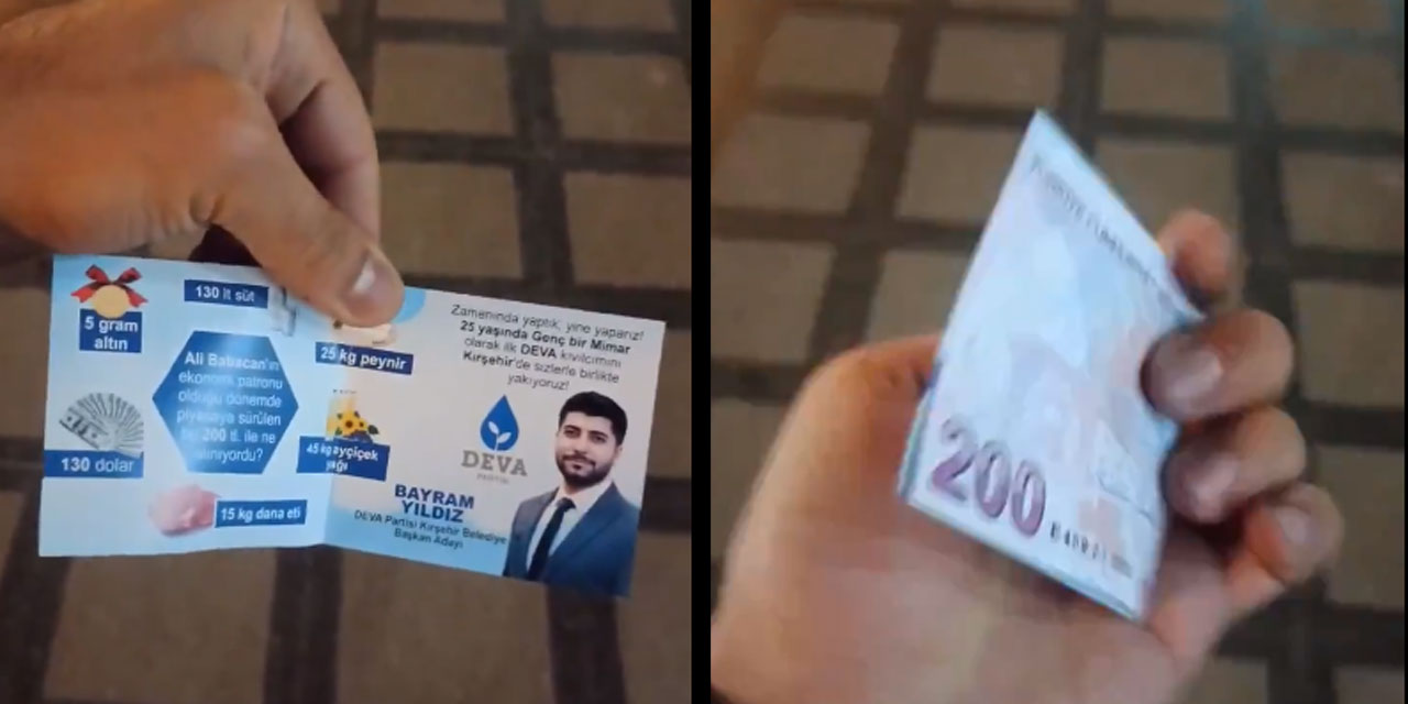 DEVA Partisi Kırşehir'de ezber bozan bir seçim çalışması yaptı: 200 TL'lik banknot