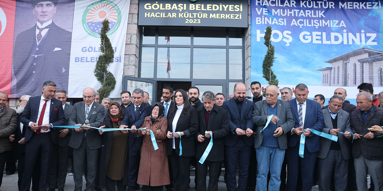 Gölbaşı'nın yeni gözdesi Hacılar Kültür Merkezi açıldı