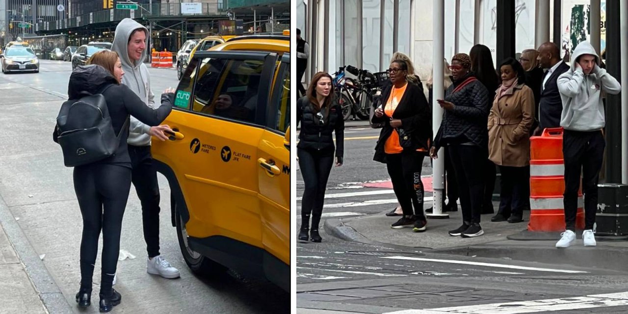 Eylem Tok ve oğlu New York'ta görüntülendi