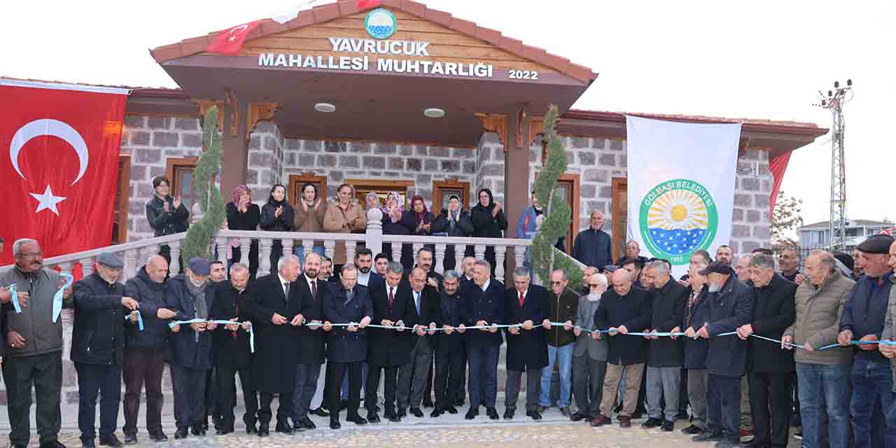 Ankara Gölbaşı Yavrucuk Mahallesi Muhtarlık Binası hizmete açıldı