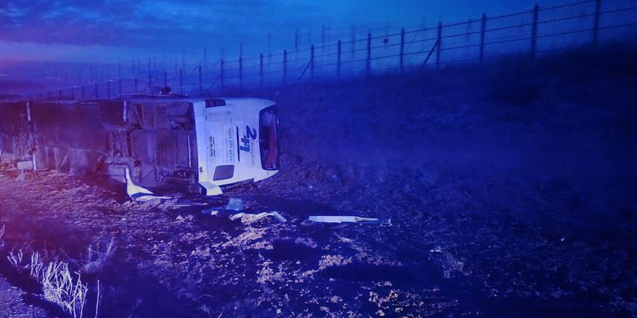 Kırşehir'de büyük kaza: Otobüs şarampole devrildi, çok sayıda yaralı var