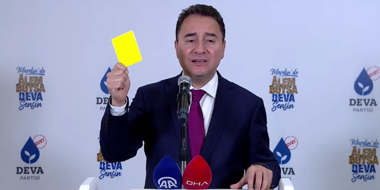 DEVA Partisi Lideri Ali Babacan, Mardin'de konuştu: "Hükümete sarı kart gösterilmesi gerekiyor"