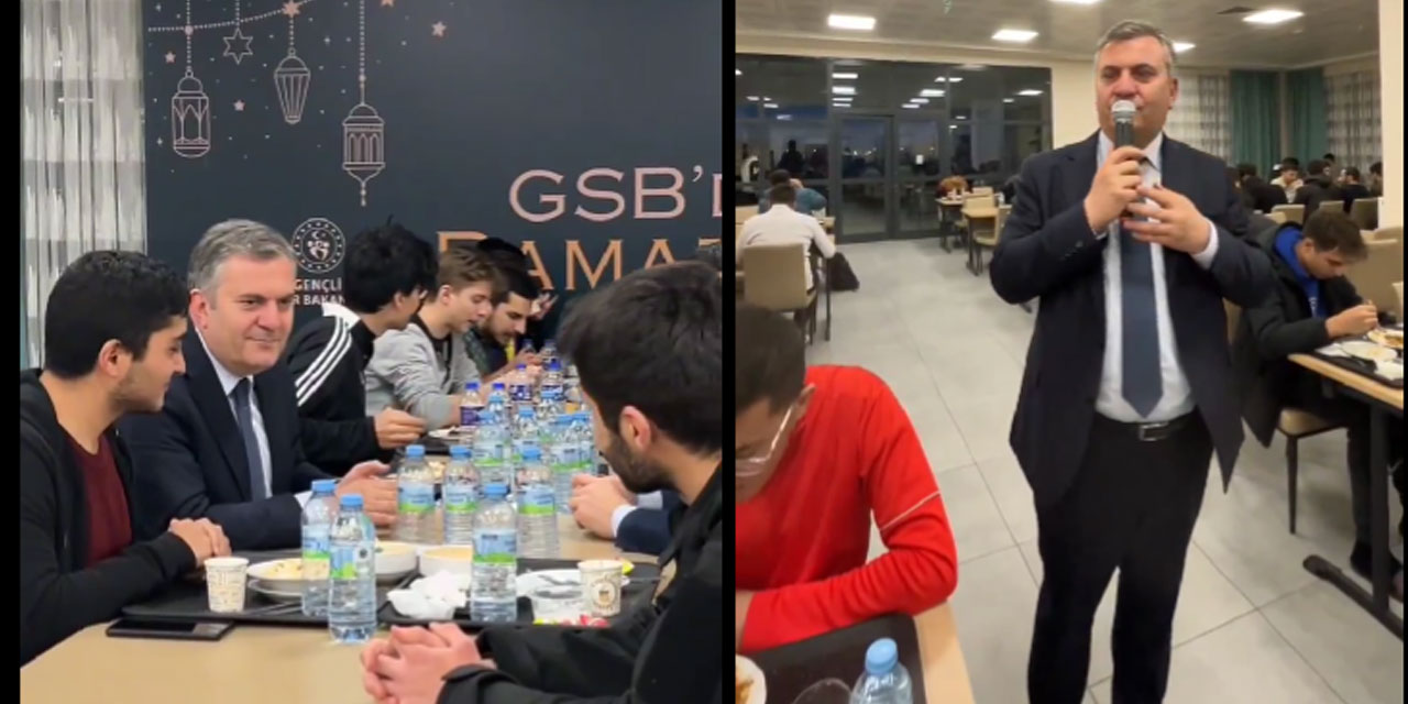 Çubuk Belediye Başkanı Baki Demirbaş, gençlerle yurtta iftar yaptı