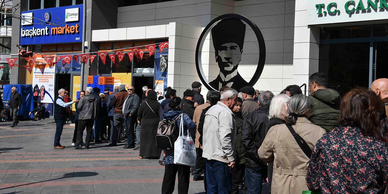 Ankara Büyükşehir Belediyesinin ucuz et satışı rekor kırdı!