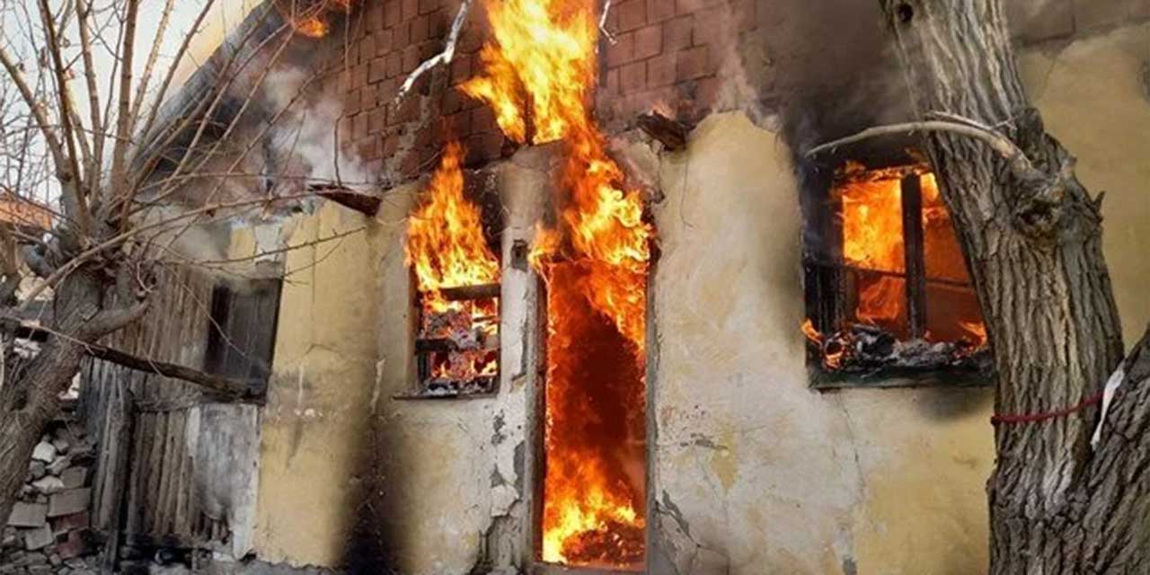 Ankara Beypazarı'nda müstakil evde yangın çıktı!