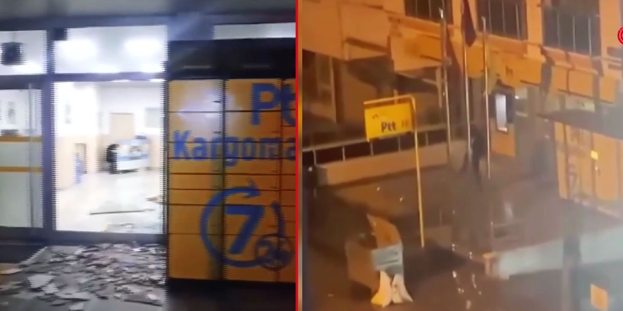 Ankara Sincan'da kargosunu alamayan vatandaş PTT şubesine saldırdı