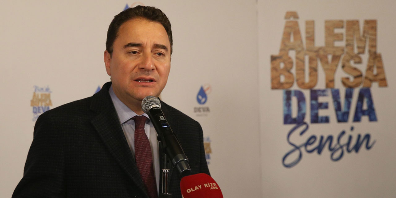 DEVA Partisi Genel Başkanı Ali Babacan, Rize'de konuştu: "Belediye denince akıllarına rant geliyor"