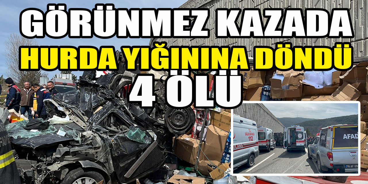 Çankırı Çerkes'te feci kaza: TIR, otomobilin üstüne devrildi! | Ölü ve yaralılar var...