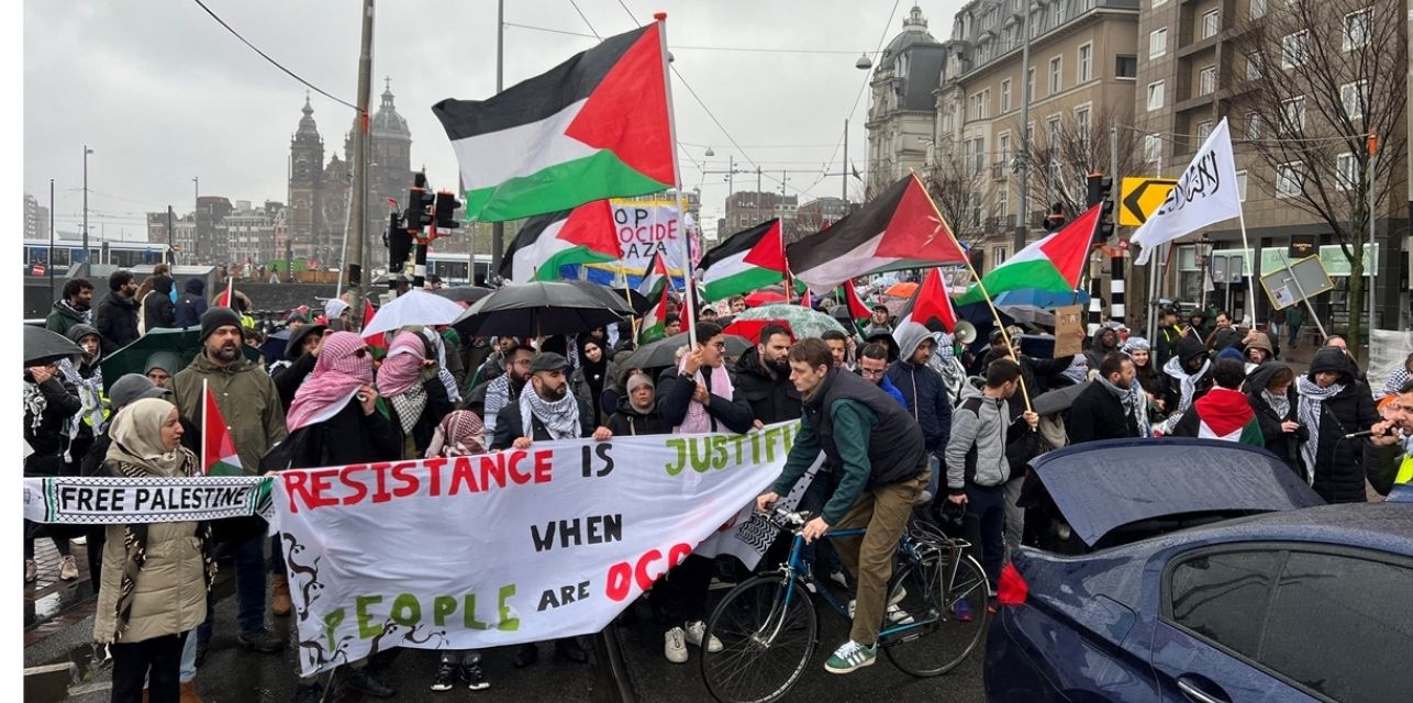 Hollanda'da İsrail protestosu!