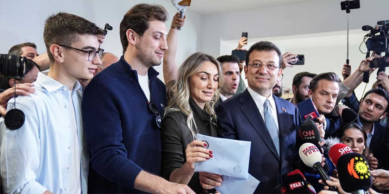 Ekrem İmamoğlu eşi ve çocuklarıyla oy kullandı: Bugün helalleşme günü