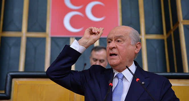 MHP Lideri Devlet Bahçeli: Bayrağı bugün ele çizen yarın yele verir