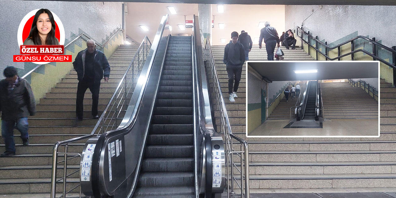 Ankara'da yürümeyen merdivenler bayram ulaşımını çileye dönüştürüyor!
