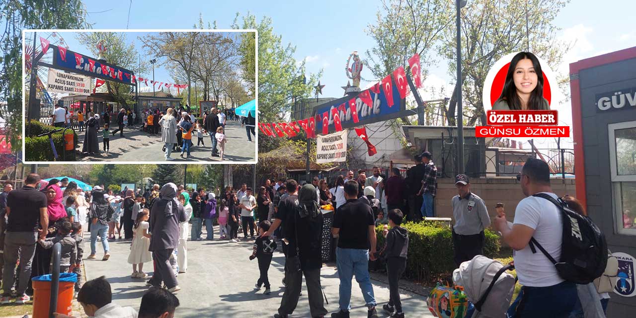 Ankara Gençlik Parkı, bayramda dolup taştı | Fiyatları duyanlar luna parka akın etti