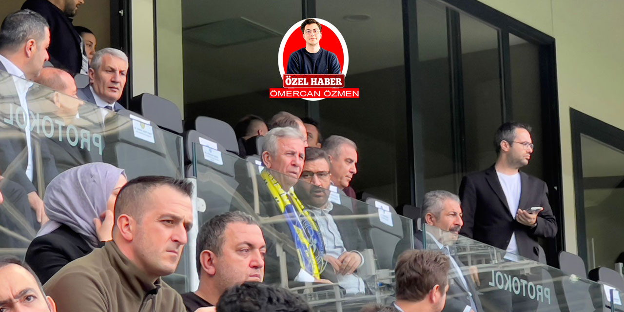 ABB Başkanı Mansur Yavaş, Ankaragücü'nün ilk iç saha maçında tribünlerde