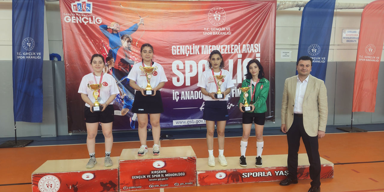 Kırşehir'de  Gençlik Merkezleri İç Anadolu Bölge Şampiyonası  sona erdi: Kazananlar belli oldu