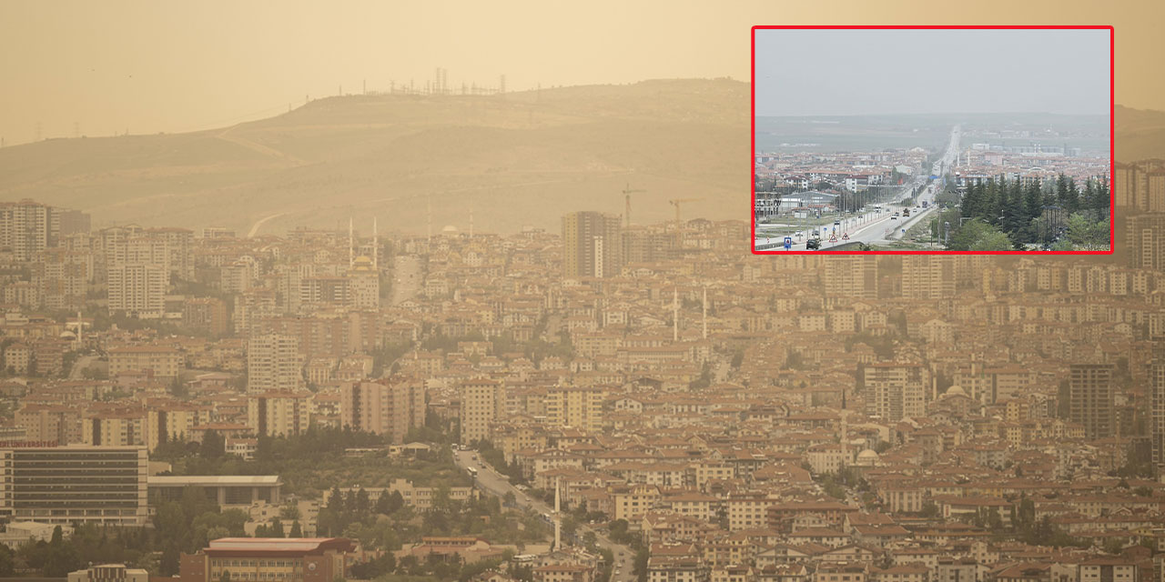 Ankara'da puslu hava ve toz bulutlarına teslim