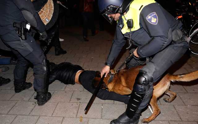 Hollanda polisinden Türk vatandaşlarına sert müdahale