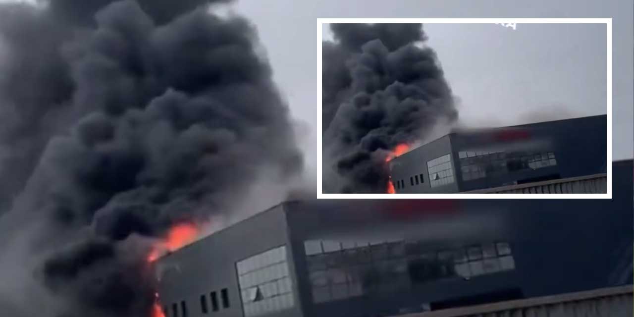 Ankara Akyurt'ta yangın: Medikal fabrikası dumanlar içinde!