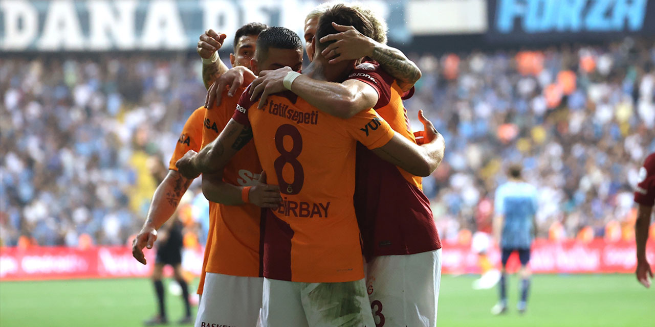 Galatasaray, Adana Demirspor'u 3 golle geçti, üst üste 15. kez kazandı: Fenerbahçe ile puan farkı 7'ye çıktı