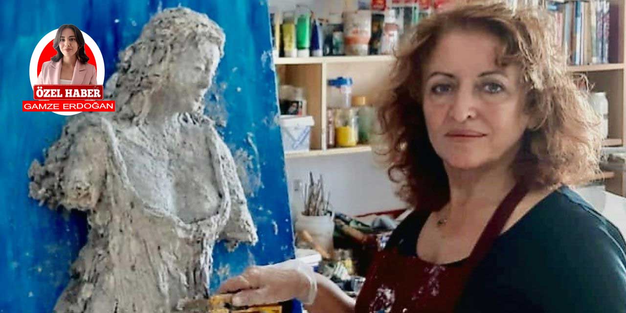 Ressam Nur Esen’in “Tuvalimdeki Heykeller” sergisi Ankara’da açıldı