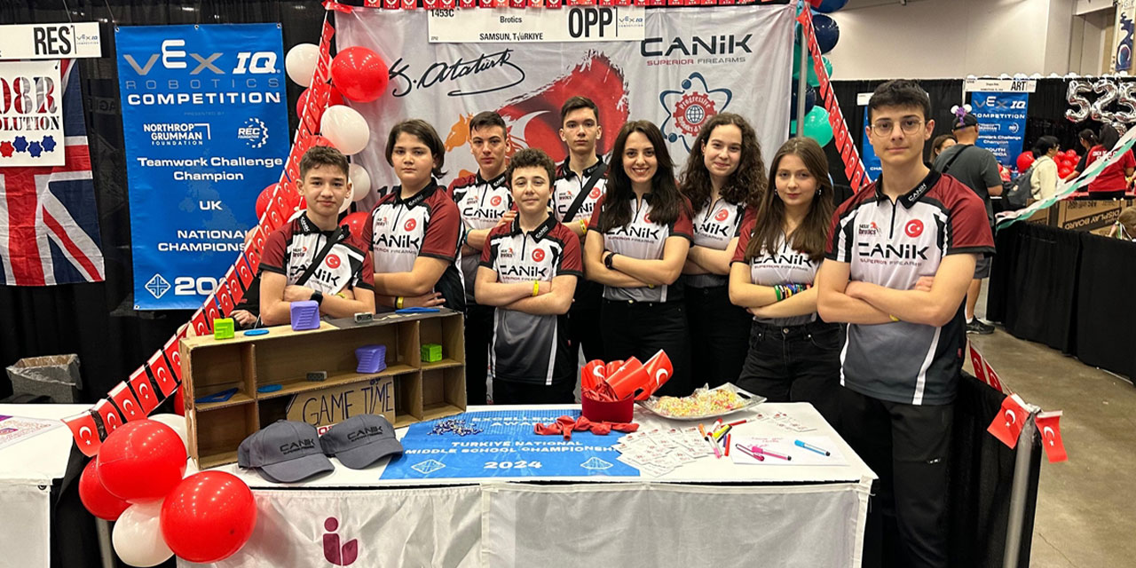 CANiK, Samsun Bilgi Okulları Robotik Takımı'nın sponsoru oldu