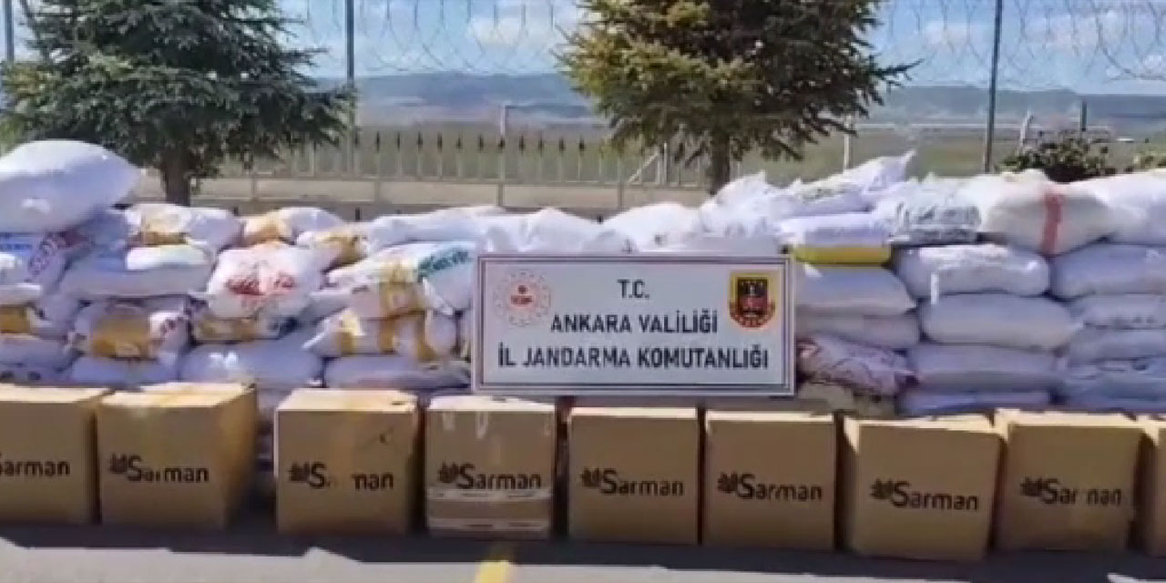 Ankara'da tonlarca kaçak tütün ele geçirildi