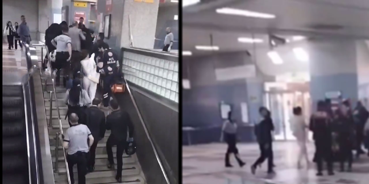 Ankara'da Kızılay istasyonunda bir vatandaş raylara düşerek ağır yaralandı