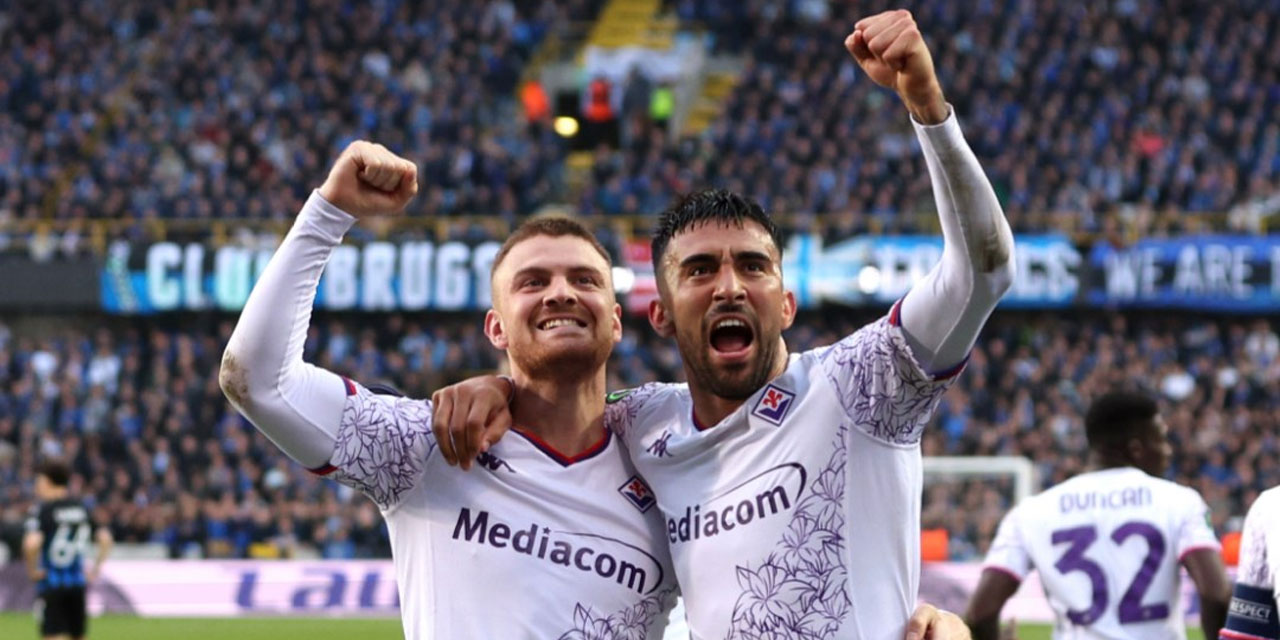 UEFA Avrupa Konferans Liginde ilk finalist Fiorentina oldu: Üst üste ikinci final