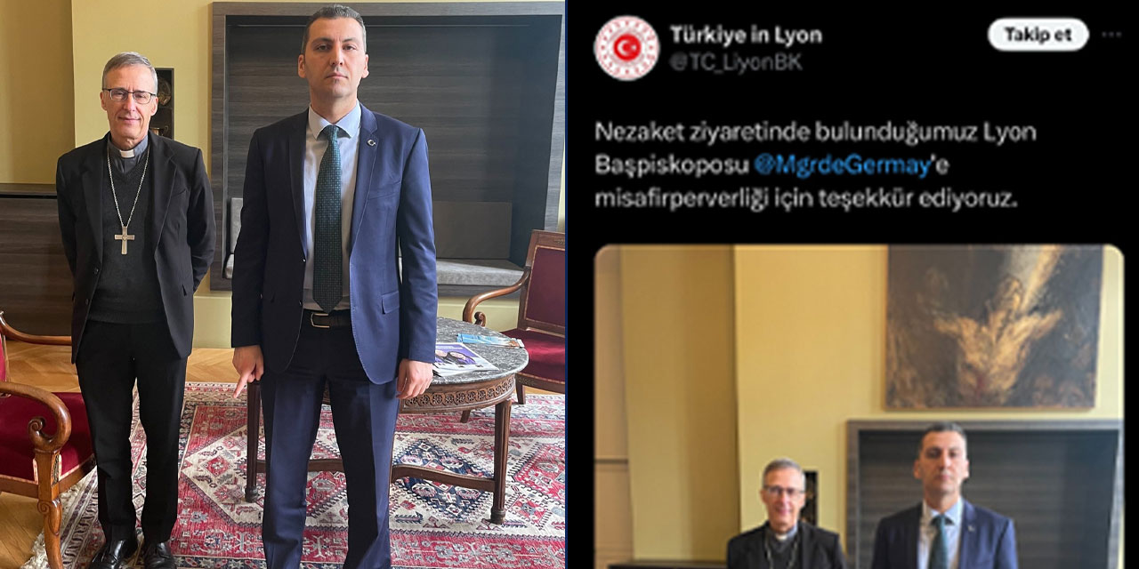 Türkiye'nin Lyon Başkonsolosu Cemil Çağdaş Yıldırım'dan tepki çeken paylaşım: Önce paylaştı sonra sildi
