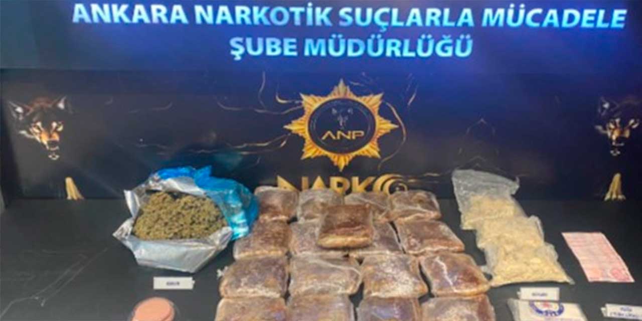 Ankara'da narkotik operasyon: Kilo kilo uyuşturucu ele geçirildi!