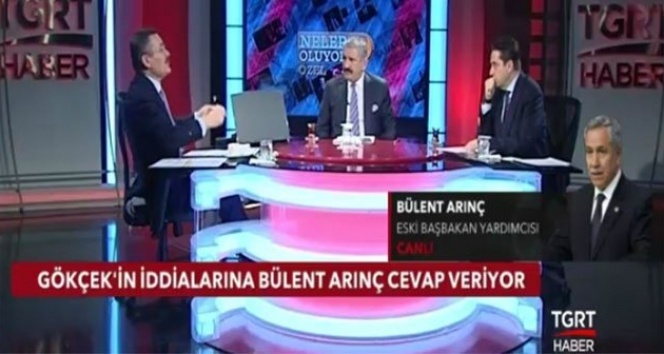 Bülent Arınç Melih Gökçek'e TGRT Haber'den cevap verdi