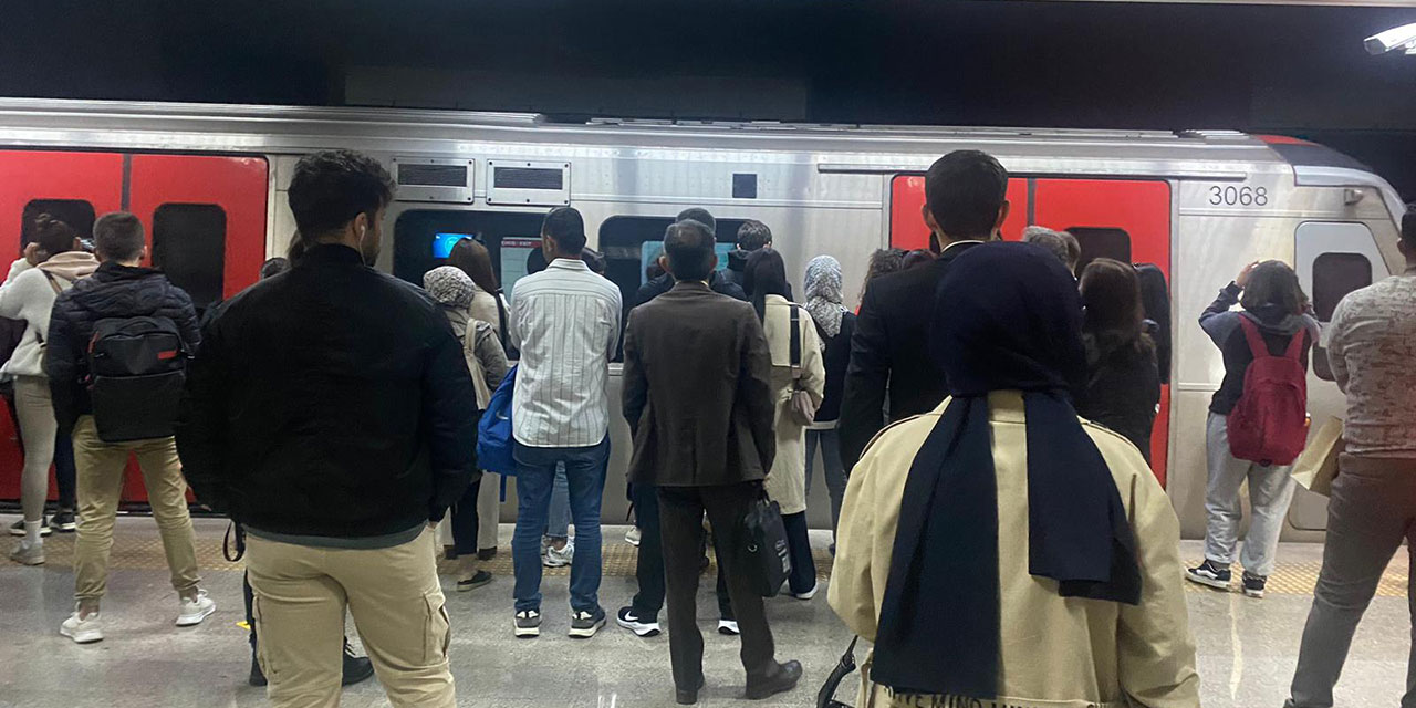 Ankara'da metro arızası! Vatandaşlar sitem etti!