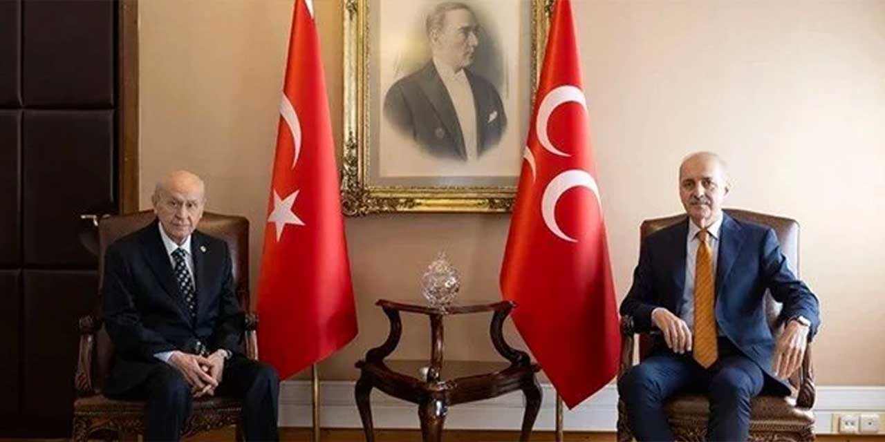 TBMM Başkanı Kurtulmuş MHP Lideri Bahçeli ile görüştü!