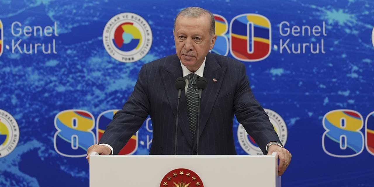 Cumhurbaşkanı Erdoğan'dan TOBB'da açıklamalar: ''Ekonominin kalbi...''
