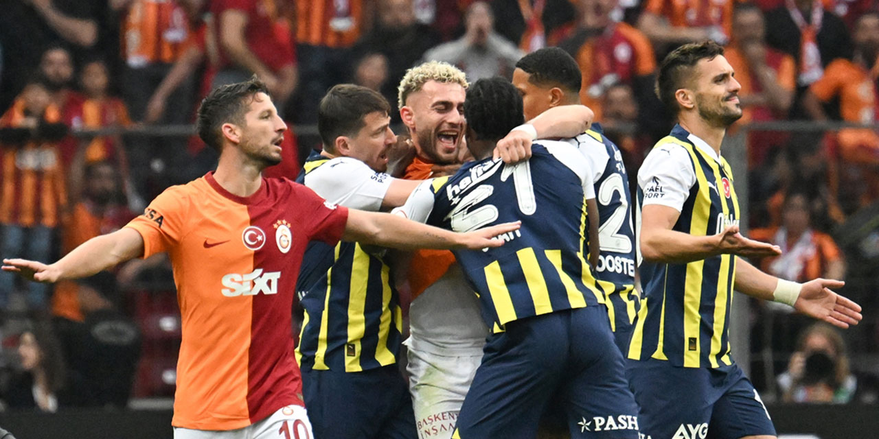 Rams Park'ta Galatasaray-Fenerbahçe maçının ilk yarısı gergin geçti: Gol yok kırmızı kart var!
