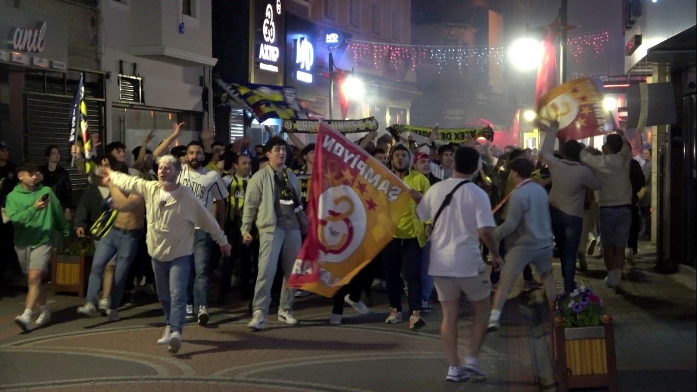 Derbi gerilimi sokağa taştı