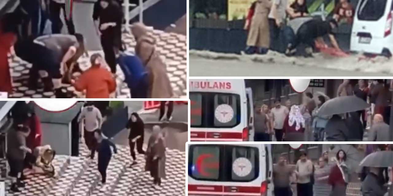 Şentepe'de bir çocuk sel sularına kapılarak aracın altında kaldı!