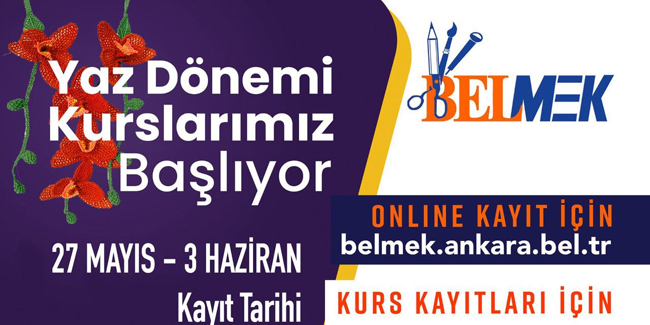 BELMEK kurs kayıtları başlıyor! Eğitimler 3 Haziran'da başlıyor!