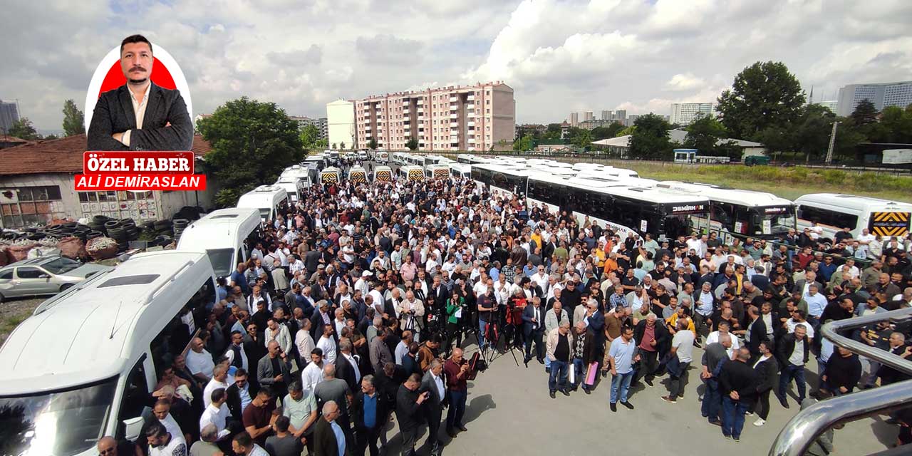 Ankara'daki servisçiler tasarruf tedbirlerini protesto için toplandı