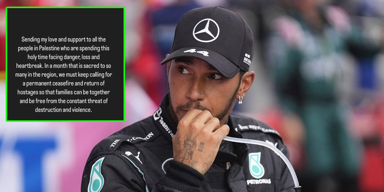 Formula 1 efsanesi Lewis Hamilton'dan İsrail'e tepki: "Yeter artık..."