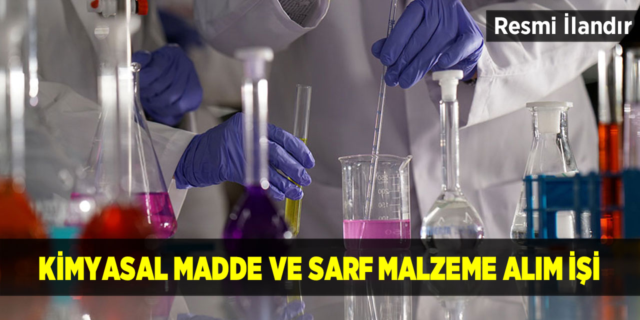 Kimyasal madde ve sarf malzeme alım işi