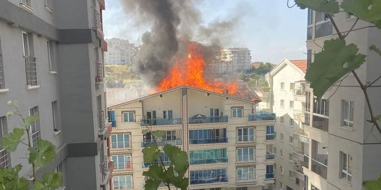 Ankara Mamak'ta apartmanda yakılan mangal yangına sebep oldu: Panik yarattı