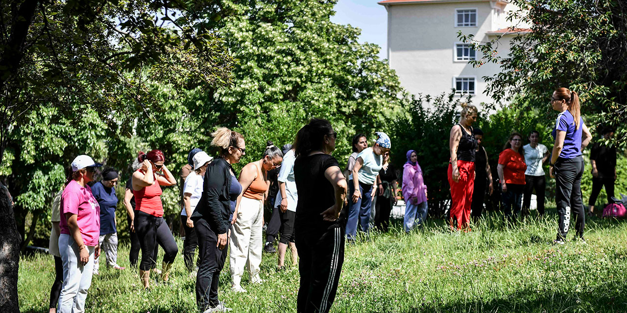 Ankara'nın parklarında spor etkinlikleri başladı